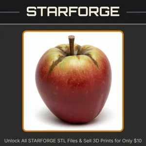 28mm Fantasy Miniature Apple Prop DND Tavern Food Terrain StarForge Kits 3D Print STL File