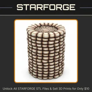 28mm Fantasy Miniature Corn Cob Prop DND Tavern Food Terrain StarForge Kits 3D Print STL File