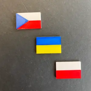 Vlajky flags czech, ukraine, poland