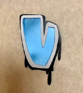 Graffiti Alphabet - Letter 'V' 3D