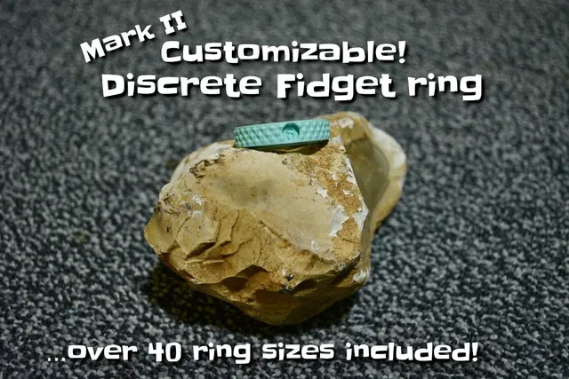 Print-in-place discrete fidget ring - Mark II