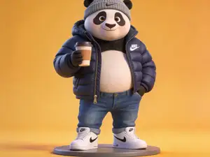 Kung Fu Panda College Student Figurine — Desk Toy / Gift