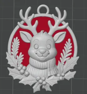 Reindeer Christmas Ornament