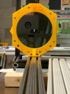 Mirror mount for a 160mm mirror on an 8020 series 10 beam