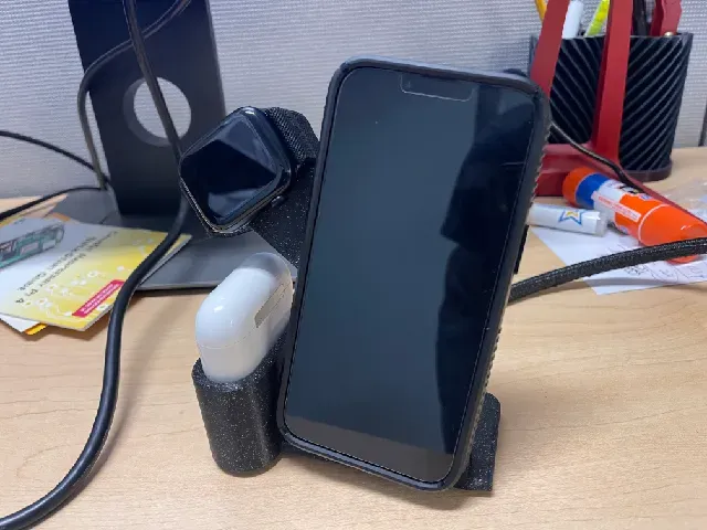 New Version: 3 in 1 Apple iPhone Magsafe Charger with Apple Watch and Airpod charger — Image 2 of 8