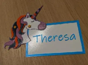 UNICORN Name Tag - multicolor singleextruder