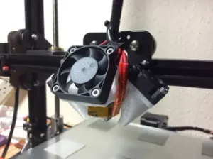 Tronxy X3 Supercooler - hot end fan shrouds