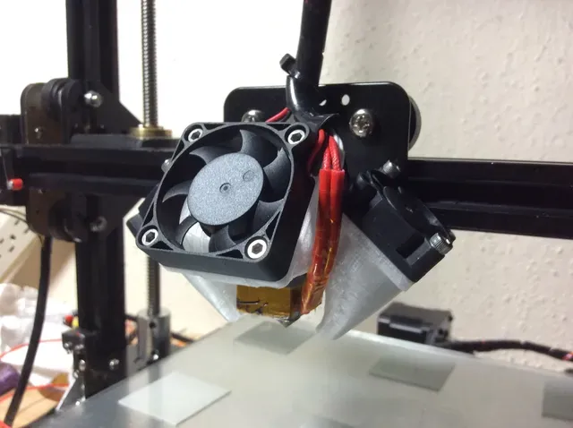 Tronxy X3 Supercooler - hot end fan shrouds