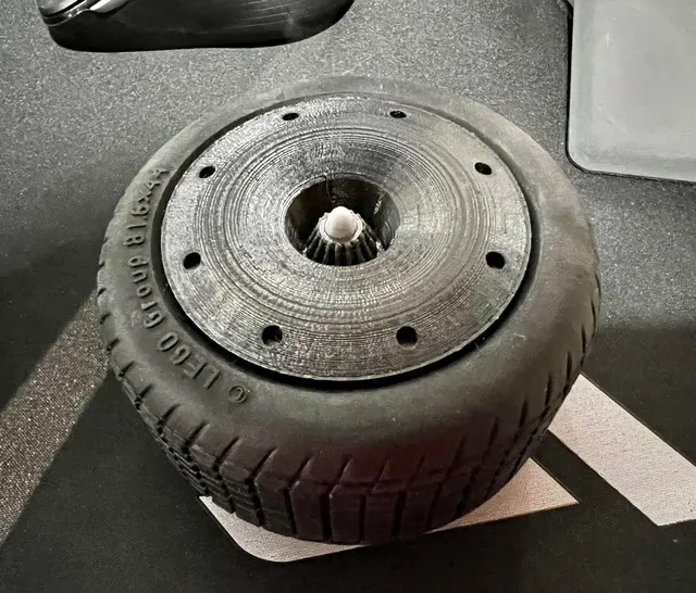 Realistic Wheel Disc with nut for Lego McLaren F1 42141 or Mercedes 42171