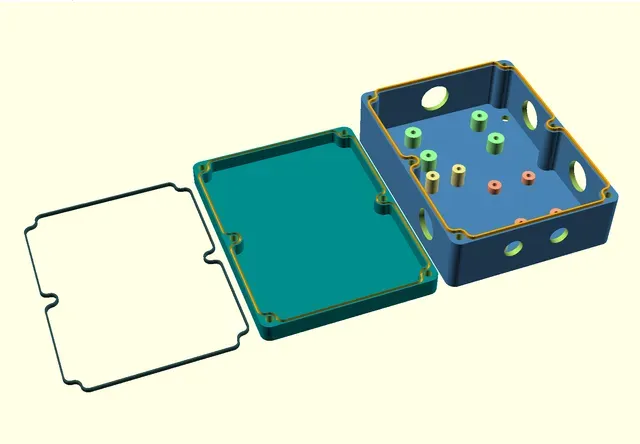 Customizable parametric stable and waterproof electronics ip65 ip67 project box enclosure case housing — Фото 2 из 18