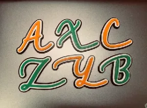 Script Letters - Attached - Full Alphabet Upper Case