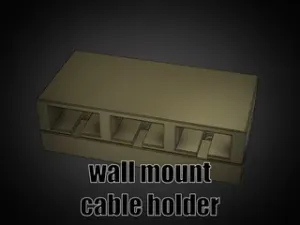 Wall mountable Cable Holder
