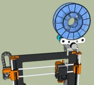 Prusa i3 MK2S Adjustable Spool Holder