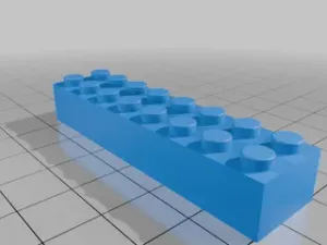 Lego compatible 2x8 brick