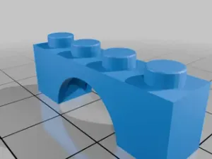 Lego compatible 1x4 bridge brick
