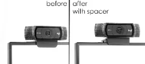 Logitech C920 spacer for Dell monitor