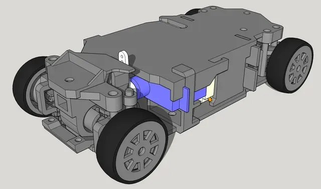 Fully Printed 4WD Drift Car Chassis - 1:28 Scale — Фото 2 из 7
