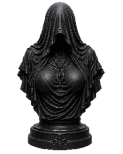 Veiled Gothic Lady Bust V2 – Dark Fantasy Statue