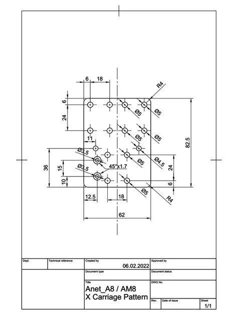 AM8 / Anet A8 BIQU H2 V2.0 Extruder Mount — Image 11 of 11