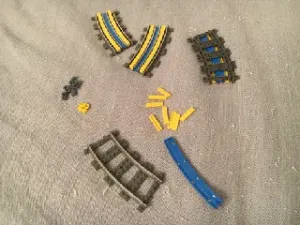 Lego R40 Rail Track curves middle Tiles