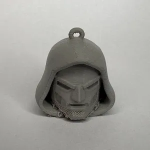 Doctor Doom Keychain — Hooded Mask, 0.2 mm Detail