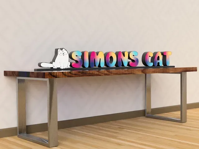 Simon's cat glowing wled or led