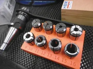 ER collet rack (parametric) 20 mm ER, 4 mm, 5, 6, 8, 10, 12, 13, 16 mm