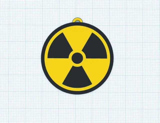 Radiation Sign and Keychain