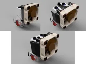 E3D Chimera+ 40mm Fan Adapter Modified