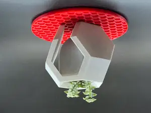 Truncated octahedron plant pot