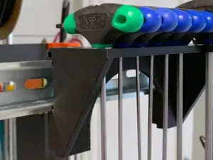 Din Rail mounting bracket for T handle wrenches