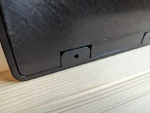 Gravity spool-holder modified for base frame