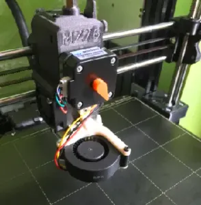 Horizontal fan shroud RHD rev C. for Prusa MK3S/MK2.5S BMG upgrade FDM printable