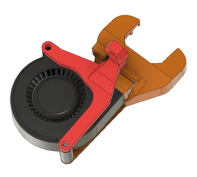 Horizontal fan shroud RHD rev C. for Prusa MK3S/MK2.5S BMG upgrade FDM printable — Фото 4 из 6