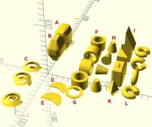 OpenSCAD Library for more basic shapes
