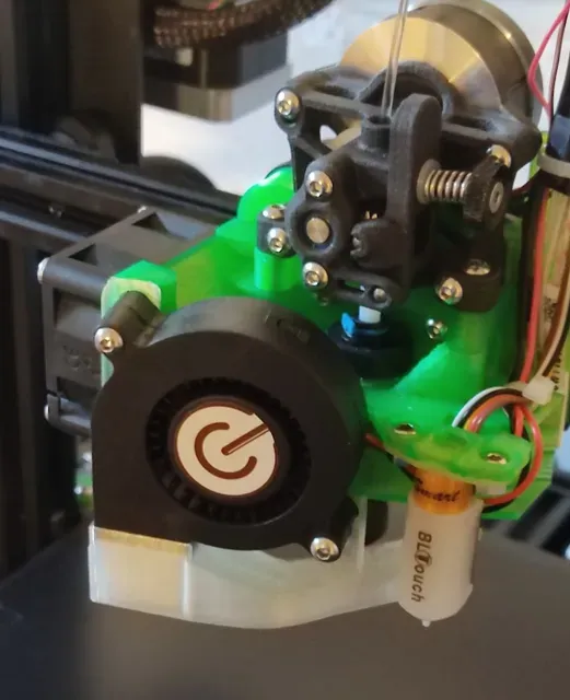 DanAnd's Mount for E3D Revo Micro, Sherpa-Mini, Creality Ender3, CR10 or Sunlu S8. Bowden-Setup and Direct-Extruder possible