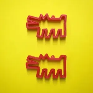 Kieth Haring Dog Earrings