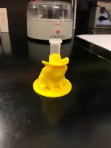 Fred with Cowboy Hat as a Tube Holder