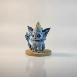 Adorable Chibi Baby Phoenix Bird Figurine 3D Printable