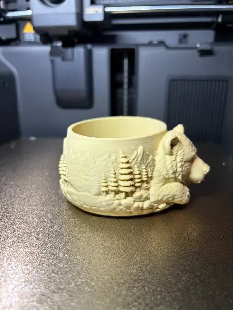 Sleeping Bear Candy Bowl-3D Print Model — Фото 3 из 5