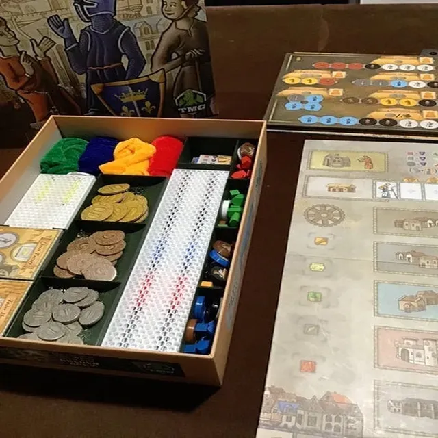 Orleans Board Game lightweight (TMG base game) insert organizer