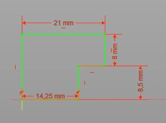 Anet A6 A8 Y-Axis GT2 Belt Holder (customizable / parameterized) — Image 4 of 18