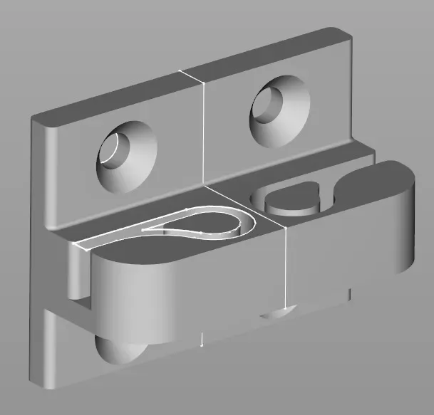 Anet A6 A8 Y-Axis GT2 Belt Holder (customizable / parameterized) — Image 13 of 18