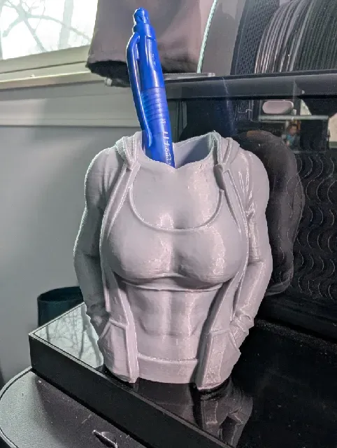Gym girl pen holder