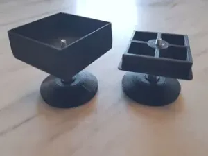 Height adjustable feet for IKEA LACK table