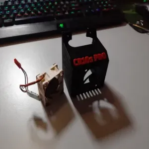 Creality CR10s Pro Extended fan shroud (40x20mm fan)