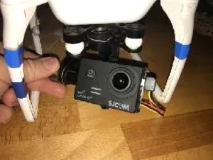DJI Phantom Zenmuse H3-3D Gimbal SJCAM adapter