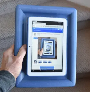 Grab bars for the Kindle Fire HD 8 tablet (10th Generation) (2020) (OpenSCAD)