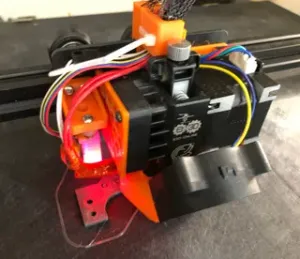 Hemera mount for 2020 extrusion (e.g. Ender 3, CR-10s Pro or CR-10 Max) - requires metal plate - minimal invasive