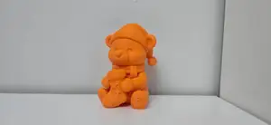 Teddy Bear with Stocking Christmas Figurine